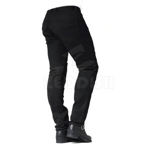 Jeans de Mezclilla Sólidos y Transpirables para Hombre con Rodillas Reforzadas y Múltiples Bolsillos para Senderismo y Trabajo en Otoño/Primavera/Verano - Product Image 4