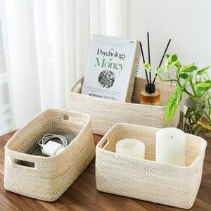 Ensemble de 5 paniers de rangement en rotin tressé, multi-usages, pour le linge et les documents, en provenance du Vietnam - Product Image 2