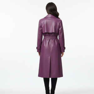 Abrigo de Punto Extra Grande para Mujer, Proveedor de Fábrica, Venta al por Mayor, Hecho a Medida, Holgado, Prenda Exterior de Moda, con Cinturón, Doble Capa de Algodón - Product Image 2