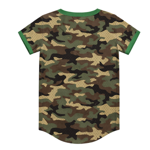 Jersey de Béisbol Camo 08 Soror, Jersey Universitario para Mujeres, Estilo Casual y Elegante, Color Rosa y Verde - Product Image 4