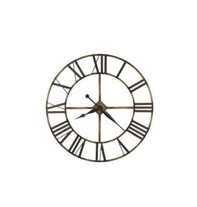 Horloge murale décorative en métal avec motif floral et charme vintage pour une décoration murale élégante pour la maison - Product Image 1