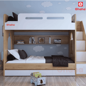 Cama Literá Moderna Premium Ohaha con Escalera de Almacenamiento - GTHD003 - Product Image 5