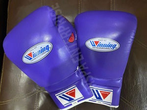 Fabricación de fábrica Venta caliente Púrpura gengar Ganar Guantes de boxeo Cuero genuino Lucha profesional Ganar Guantes DE BOXEO - Product Image 2