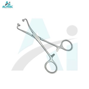 Pinzas de toalla de bola y enchufe de acero inoxidable duraderas ALMAC uso médico y quirúrgico precisión hecha a mano reutilizable y esterilizable - Product Image 3