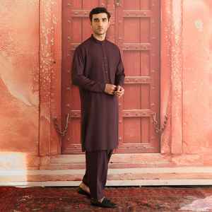 Conjuntos de Shalwar Kameez Pakistaníes de Moda Casual de Invierno, Última Tendencia, Ropa para Bodas y Eid, Transpirable, de Poliéster/Algodón - Product Image 5