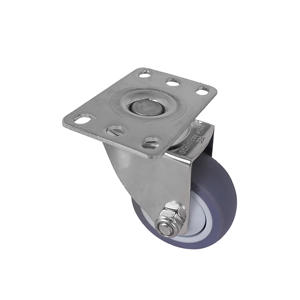 3 Inch 304 Stainless Steel TPR <b>Swivel</b> Caster Wheel for Shelf and Cabinet - Product Image 6