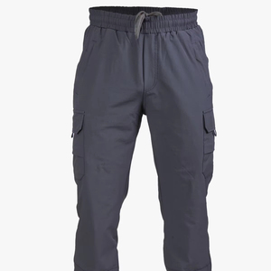 Pantalon tactique en tissu coupe skinny 100% coton, décontracté, couleur anthracite, confortable, flexible, coupe régulière, approvisionnement en gros - Product Image 1