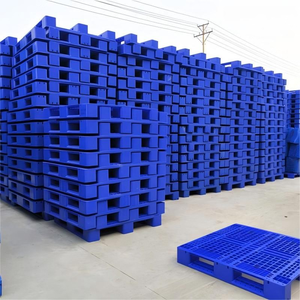 พาเลทพลาสติก HDPE สีน้ำเงิน แบบหน้าเดียว 4 ทางเข้า สำหรับอุตสาหกรรม คลังสินค้า และการขนส่ง - Product Image 6