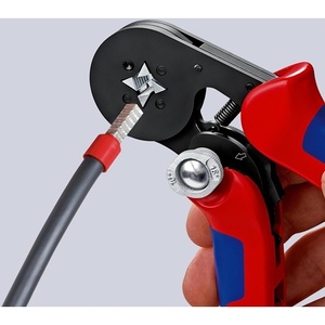 KNIPEX Steel Industrial Grade <b>Wire</b> End <b>Crimping</b> Pliers Burnished Multi-Component Grips 180mm Overall Length 0.08-16mm (AWG - Product Image 5