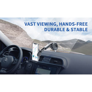 Universal 360 Degrees Smart Tracking Air Vent Phone Holder 2-in-1 Cradle <b>Mount</b> for Easy Charging for Airplane Travel Bed Use - Product Image 3