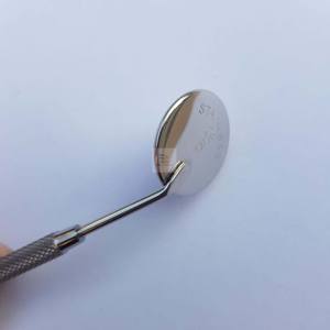 Espejo de boca dental con mango Espejo de acero inoxidable para examen dental reutilizable - Product Image 2