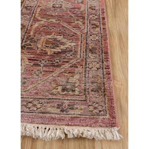 Alfombra de Lana Anudada a Mano Someplace in Time con Patrón de Medallón Rojo y Naranja para Uso Doméstico-EA-3008(Cs-02) - Product Image 4