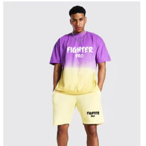 Men's Summer Ice Silk Short Sleeve <b>T</b>-<b>Shirt</b> Quick Dry Casual Printed Shorts Plus Size <b>5XL</b> Mens Tshirt and Pants Set - Product Image 1