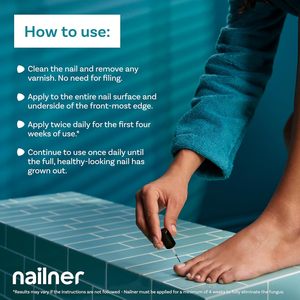 Traitement antifongique pour ongles Nailner 5 ml avec pinceau, 300 applications, produit de soin des mains et des pieds pour les ongles des pieds - Product Image 6