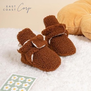 Winter Warm Soft Cotton Booties for Newborns Non-Skid Infant Ankle <b>Boots</b> Stay-On <b>Slipper</b> Crib Shoes - Product Image 1