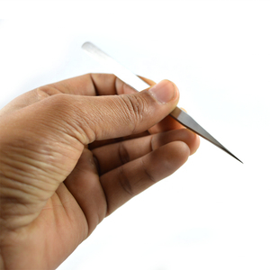 Meilleures ventes de pinces d'extension de cils non magnétiques en acier inoxydable de haute qualité Conception à pointe pointue - Product Image 2