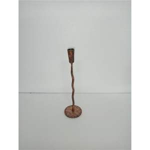 Handcrafted Hammered Copper Finish Candle Stand Minimalist <b>Tall</b> Metal Candlestick Holder for Luxury Hotel Decor Event Planning - Product Image 4