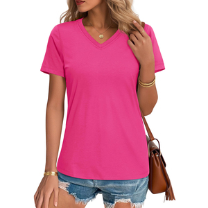 เสื้อยืดคอวีสำหรับผู้หญิงเสื้อยืดลายกราฟิกสำหรับผู้ชายเสื้อท่อนบนแบบลำลองสำหรับฤดูร้อน - Product Image 4