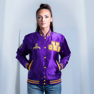 Men's New Design Fashion Coated <b>Baseball</b> <b>Bomber</b> <b>Jackets</b> Loose Varsity Style Chenille Patches Camouflage College Letterman Style - Product Image 1