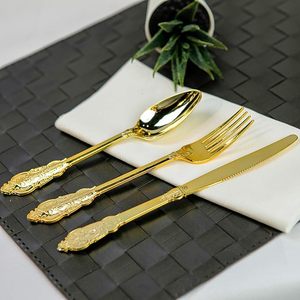 Unique Design Gold-Colored Polished Metal Cutlery Set Tabletop <b>Flatware</b> for Restaurants Low MOQ Supply in Indian Supplier - Product Image 4