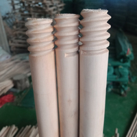 Palos de mango de escoba de madera al mejor precio de fábrica, mangos de palo de fregona de madera para exportación desde Vietnam