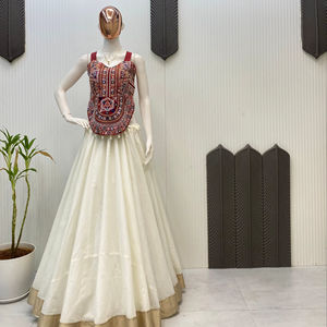 Heavy Designer Navratri Lehanga Choli Mujer Chica Colección De Indian Boutique Festival Exclusivo banquete de boda Ropa étnica - Product Image 1