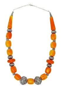 Collar de resina roja hecho a mano de alta calidad para mujer, joyería de moda de la India, regalo de negocios - Product Image 3