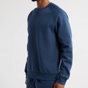 เสื้อสเวตเตอร์แบบสวมหัวคอลูกเรือเสื้อสเวตเตอร์แบบว่างเปล่าเสื้อฮิปฮอปปักโลโก้ได้ตามต้องการทำจากผ้าฝ้าย100% - Product Image 1