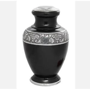 Classic Handcrafted <b>Large</b> Capacity Brass Memorial Ash Storage <b>Urn</b> with Custom Text and Antique Decorative Finish - Product Image 1