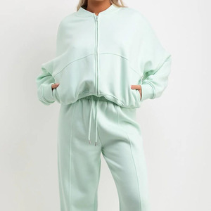 Survêtement d'hiver chaud en molleton de coton imperméable coupe-vent respirant pour femmes avec cordon de serrage, taille plus, épaules tombantes, ample - Product Image 5