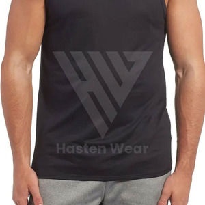 Camiseta sin Mangas para Hombre, Color Sólido, Corte Regular, Transpirable, de Secado Rápido, Tejida, 100% Algodón Ecológico, Oferta - Product Image 6