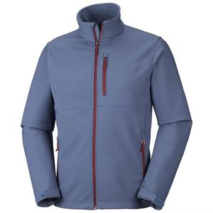 Chaqueta Softshell para Hombre, Informal, para Invierno, Ligera, de Lona, con Cuello Alto, Logotipo Frontal, para Senderismo al Aire Libre, Ropa Deportiva - Product Image 1