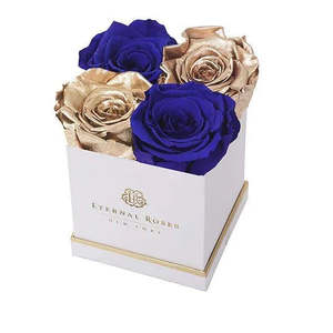 Lennox <b>Small</b> Square <b>Gift</b> <b>Box</b> in Royal Gold for Graduation Day - Product Image 2
