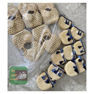 Sac à main en paille de jacinthe d'eau tissé à la main Sac fourre-tout d'été pour femmes Matériel naturel Sac à main tendance Idéal pour les sorties décontractées quotidiennes en plein air - Product Image 6