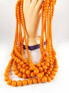 Collar de resina hecho a mano para mujer, joyería de boda de moda con patrón de forma de luna bonita de la India - Product Image 4