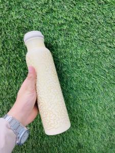 Pure Copper Water Bottle Handcrafted Durable Copper <b>Flask</b> for Hydration Health Benefits Eco Friendly and Stylish Drinkware - Product Image 6