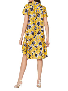 เดรสสั้นสีเหลืองสำหรับวันหยุดพักผ่อนและปาร์ตี้ - Product Image 4