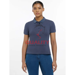 Nouveauté chemise d'équitation d'été hauts équestres pour femmes tissu extensible et respirant évacuant l'humidité hauts élégants et confortables - Product Image 4