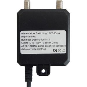 Alimentation électrique pour antenne TV numérique intérieure 12V 300mA en plastique - Product Image 4