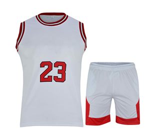 Uniforme de basket-ball respirant en polyester 100% pour l'été, service OEM, impression par transfert par sublimation sur mesure, haute qualité - Product Image 1