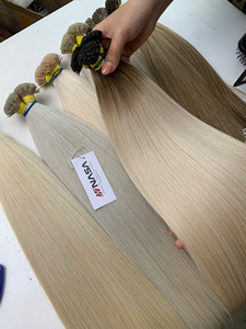 ราคาขายส่ง 100 กรัม  ปลายผมเคราติน  ต่อผมคุณภาพพรีเมียม ผมแท้เวียดนามทุกสี  ยาว 60 ซม. - Product Image 6