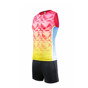 Nuevo traje de voleibol de manga corta unisex, uniforme deportivo con estampado de sublimación cómodo para partidos, conjunto unisex - Product Image 4