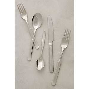 Stainless Steel Silver Polished Hammered Flatware Set with <b>Gold</b> Handmade Handle Western Style and Different Design Flatware - Product Image 5