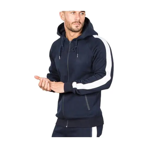 Top diseño personalizado al por mayor de alta calidad chándal Slim Fit 100% algodón liso ropa deportiva hombres chándal - Product Image 3