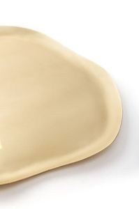 Venta caliente exportación calidad Metal oro Irregular plato a granel cantidad boda restaurante hecho en India - Product Image 4