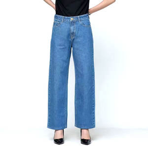 Pantalones Vaqueros de Talla Grande para Mujer, Transpirables, para Uso en Exteriores, los Más Vendidos al por Mayor, Pantalones Vaqueros 100% Algodón para Mujer - Product Image 3