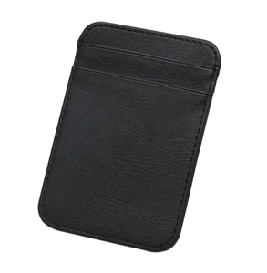 Porte-cartes en cuir véritable personnalisé léger de haute qualité pour hommes porte-cartes portefeuille poche Mini Smart Slim Crazy Horse cuir - Product Image 1
