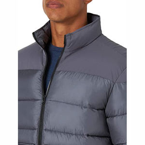 Men's Hooded Puffer Jacket Classic <b>Quilted</b> Winter Breathable Eco-Friendly Business Casual Outerwear Customizable Pakistan - Product Image 3