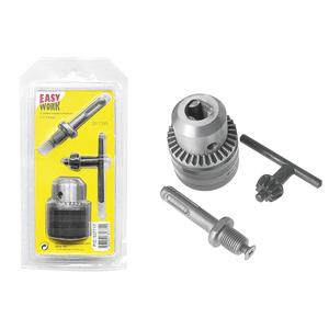 Pack de 6 mandrins de perceuse Easy Work 1,5-13 mm avec adaptateur SDS, pratique pour le travail - Product Image 1