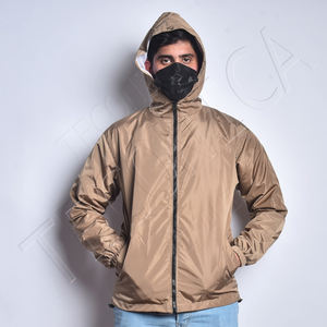 Veste coupe-vent de qualité supérieure surdimensionnée légère respirante imperméable Durable personnalisée avec des vestes de pluie en polyester OEM - Product Image 2